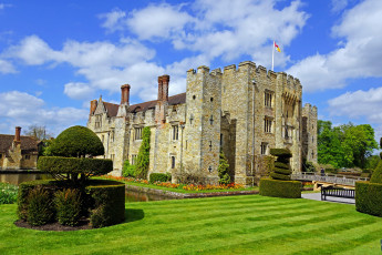 Картинка англия hever castle города дворцы замки крепости замок парк лужайка