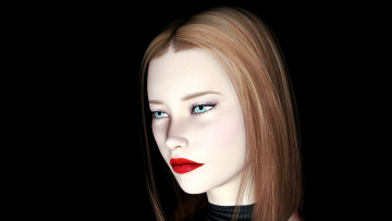 Картинка 3д графика portraits портрет девушка лицо