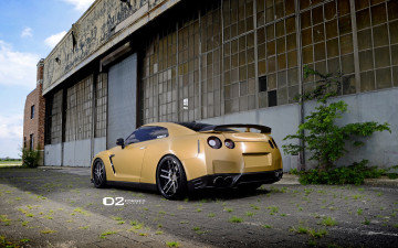 Картинка автомобили nissan datsun gt-r yellow ares