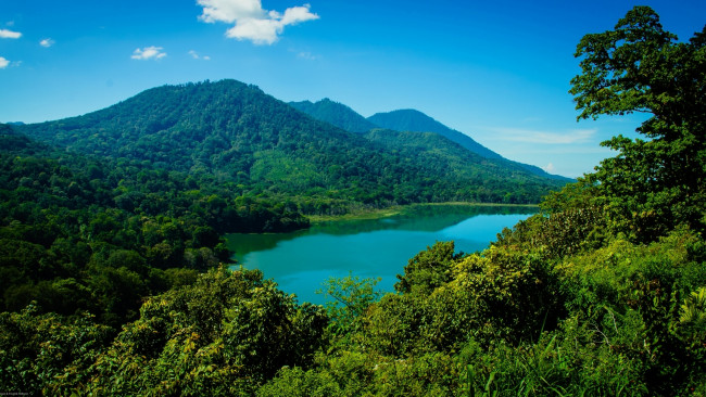 Обои картинки фото bali, indonesia, природа, реки, озера, бали, индонезия, горы, озеро, лес