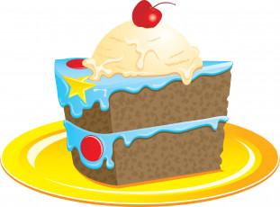 Картинка векторная+графика еда+ food торт