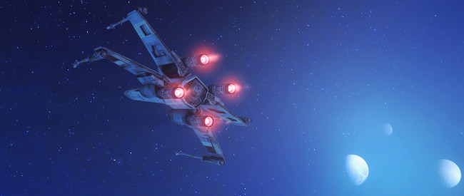 Обои картинки фото видео игры, star wars,  battlefront, полет, вселенная, космический, корабль