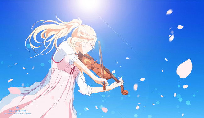 Обои картинки фото аниме, shigatsu wa kimi no uso, твоя, апрельская, ложь