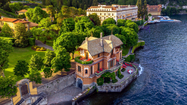 Обои картинки фото villa cima, lake como, italy, города, - панорамы, villa, cima, lake, como