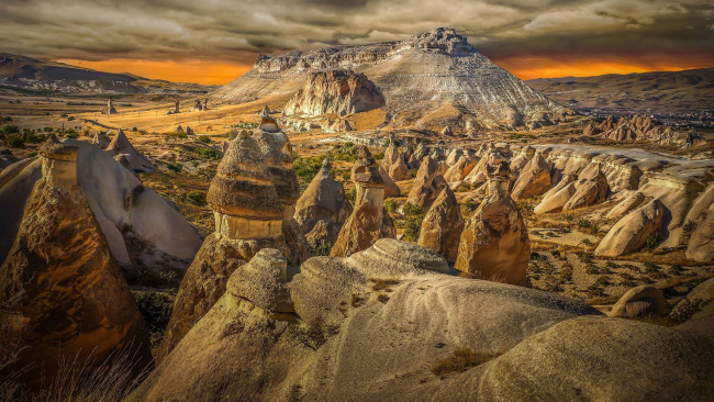 Обои картинки фото cappadocia, turkey, природа, горы