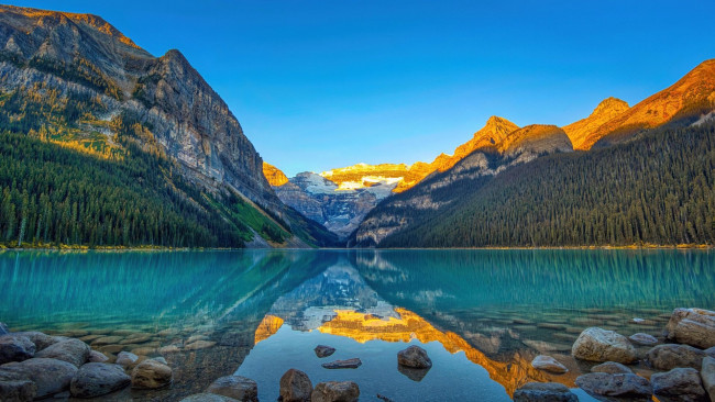 Обои картинки фото lake louise, banff national park, alberta, природа, реки, озера, lake, louise, banff, national, park