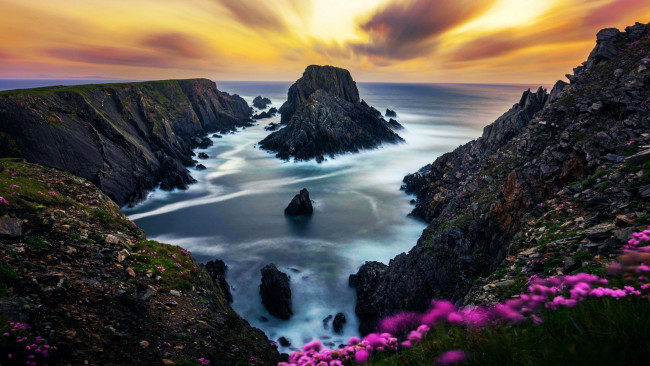 Обои картинки фото malin head, ireland, природа, побережье, malin, head