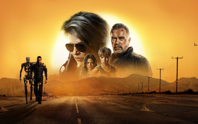 Обои картинки фото кино фильмы, terminator,  dark fate , 2019, коллаж