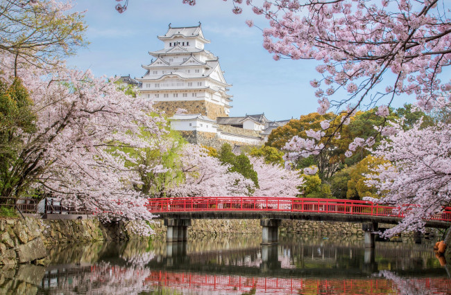 Обои картинки фото himeji castle, hyogo, japan, города, замки японии, himeji, castle