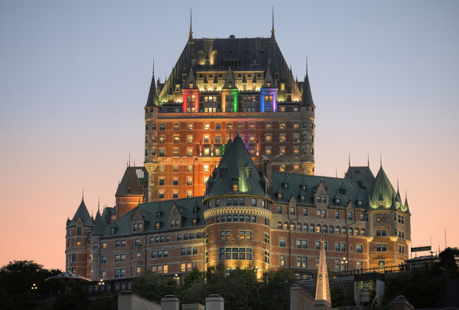 Обои картинки фото chateau frontenac, города, квебек , канада, chateau, frontenac