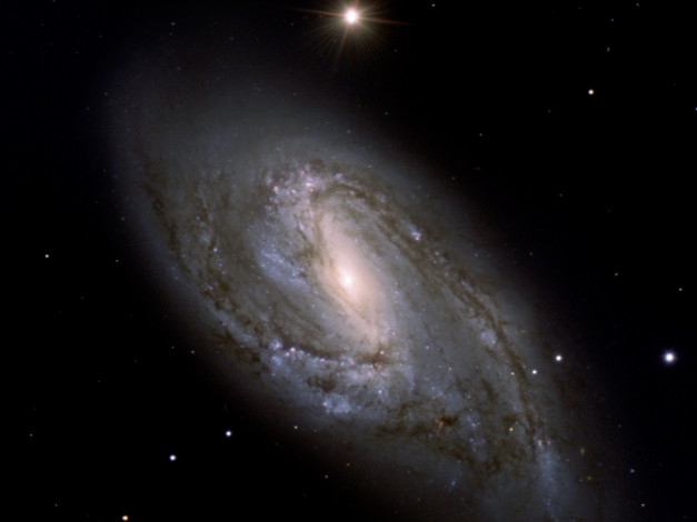 Обои картинки фото галактика, m66, космос, галактики, туманности