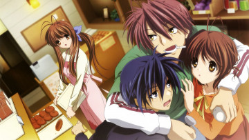 Картинка аниме clannad девушки