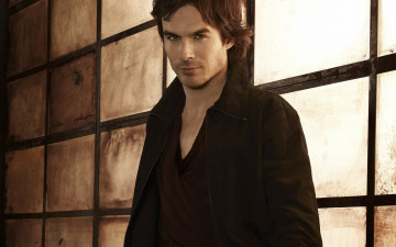 обоя мужчины, ian, somerhalder, куртка, улыбка