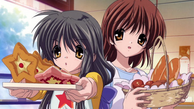 Обои картинки фото аниме, clannad, девушки