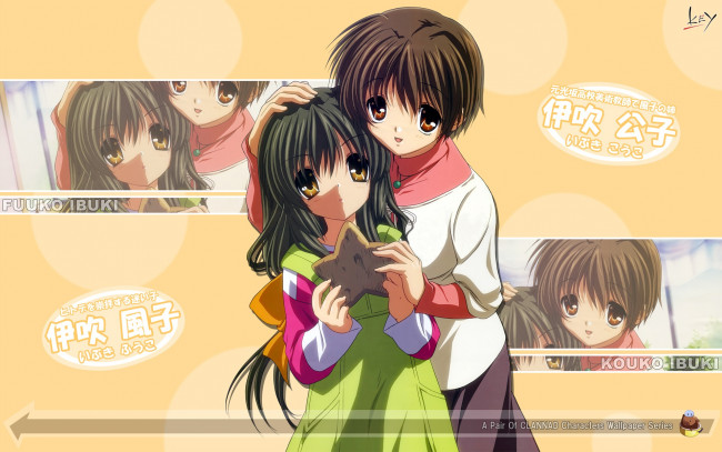 Обои картинки фото аниме, clannad, девушки