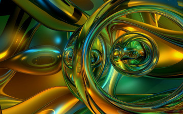 Картинка metal 3д графика fractal фракталы узор краски