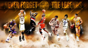 Картинка нба спорт nba clyde drexler reggie miller pete maravich george gervin michael jordan jerry west kobe bryant