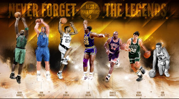 Картинка легенды нба спорт nba dirk nowitzki kevin garnett mchale bob petit karl malone charles barkley tim duncan