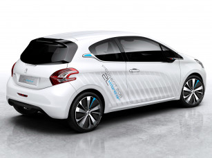 Картинка автомобили peugeot air 2l светлый hybrid 208 concept