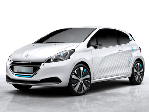 Картинка автомобили peugeot светлый concept 208 hybrid air 2l