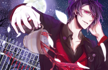 Картинка аниме diabolik+lovers вампир рейджи сакамаки reiji sakamaki парень арт