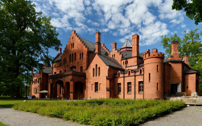 Обои картинки фото sangaste castle эстония, города, - дворцы,  замки,  крепости, castle, sangaste, замок, эстония