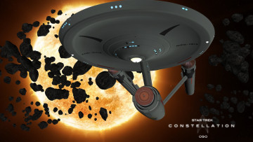 Картинка видео+игры star+trek+constellation космический корабль полет вселенная планета