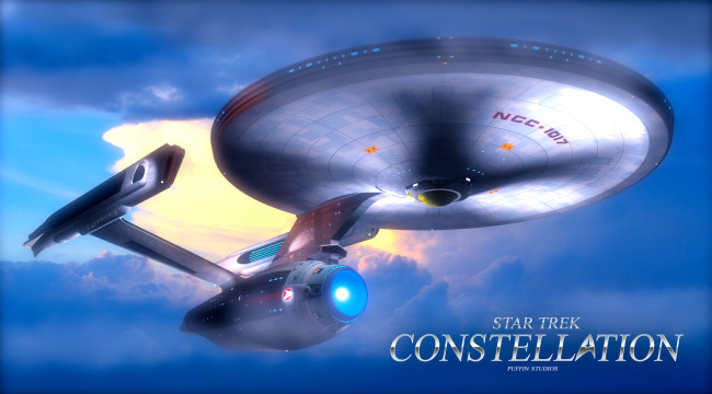 Обои картинки фото видео игры, star trek constellation, космический, корабль, полет, вселенная