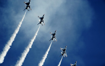Картинка авиация другое самолеты облако небо группа пилотаж полет