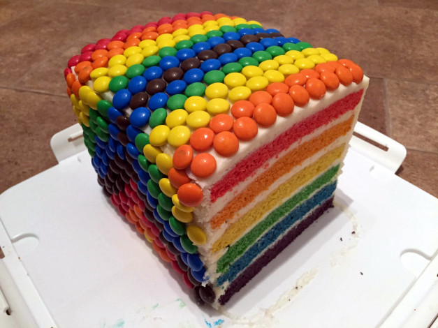 Обои картинки фото еда, торты, многослойный, разноцветный