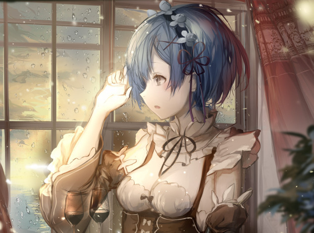 Обои картинки фото аниме, re,  zero kara hajimeru isekai seikatsu, rem