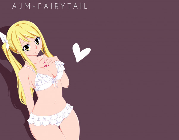 Обои картинки фото аниме, fairy tail, люси