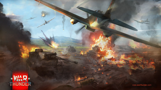 Обои картинки фото видео игры, war thunder,  world of planes, action, онлайн, war, thunder, world, of, planes