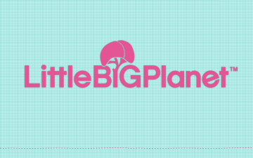 обоя видео игры, little big planet, надпись, фон, дерево