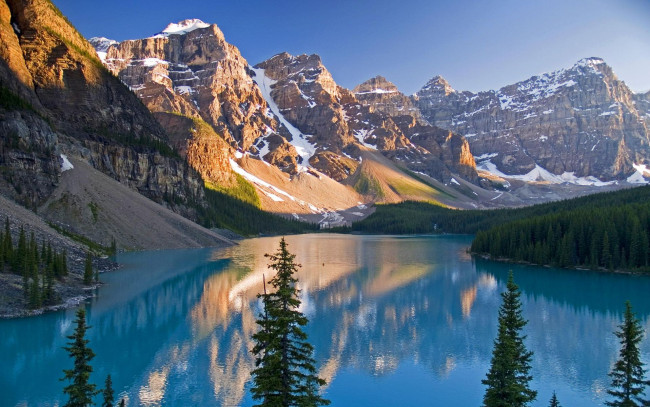 Обои картинки фото moraine lake, banff national park, природа, реки, озера, moraine, lake, banff, national, park