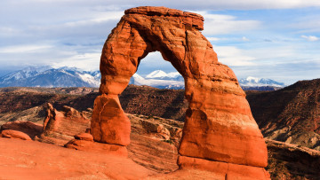 обоя delicate arch, utah, природа, горы, delicate, arch