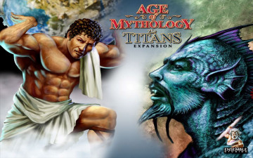 обоя видео игры, age of mythology, титаны, боги