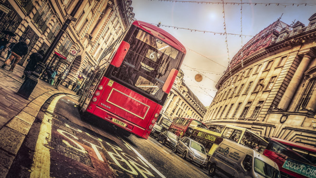 Обои картинки фото города, лондон , великобритания, автомобиль, автобус, лондон, двухэтажный