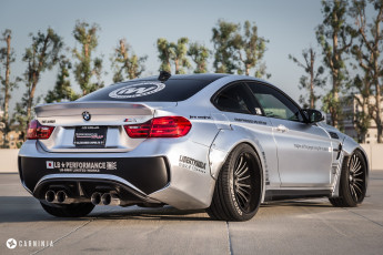 Картинка автомобили bmw m4 lb works performance low car vossen улица закат f80 f82 f83 body kit