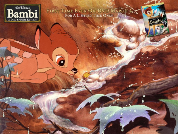 Обои картинки фото мультфильмы, bambi