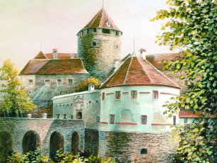 Картинка замок фэнтези замки