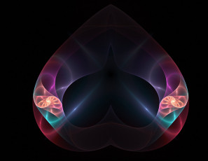 Картинка 3д графика fractal фракталы фрактал тёмный узор