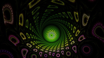 Картинка 3д графика fractal фракталы узор тёмный