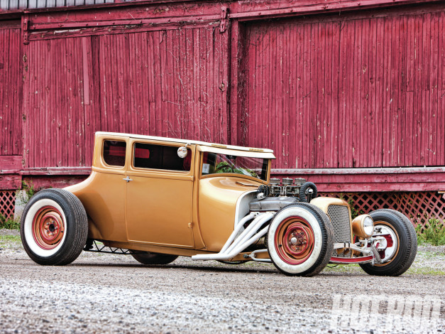 Обои картинки фото 1927, ford, model, coupe, автомобили, hotrod, dragster
