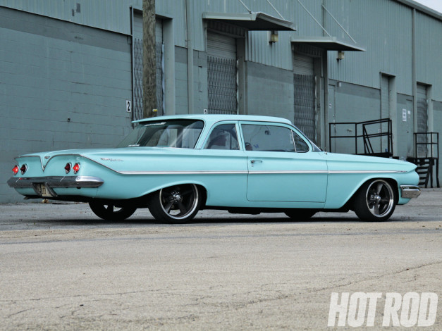 Обои картинки фото 1961, chevy, bel, air, автомобили, chevrolet