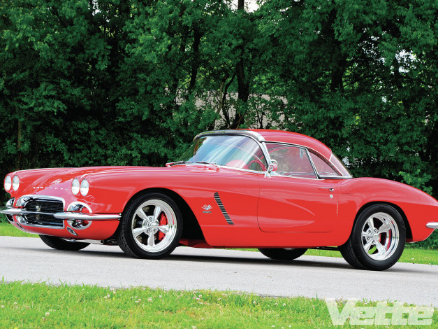 Обои картинки фото 1962, vette, convertible, hardtop, killer, combination, автомобили, corvette
