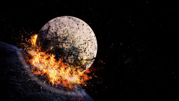 Картинка космос арт взрыв планета
