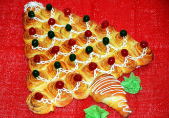 Картинка праздничные угощения пирог праздник елочка