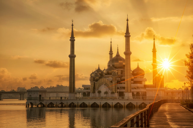 Обои картинки фото crystal mosque, города, - мечети,  медресе, простор, религия, ислам