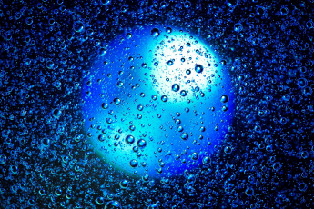обоя 3д графика, шары , balls, синий, шар, пузыри